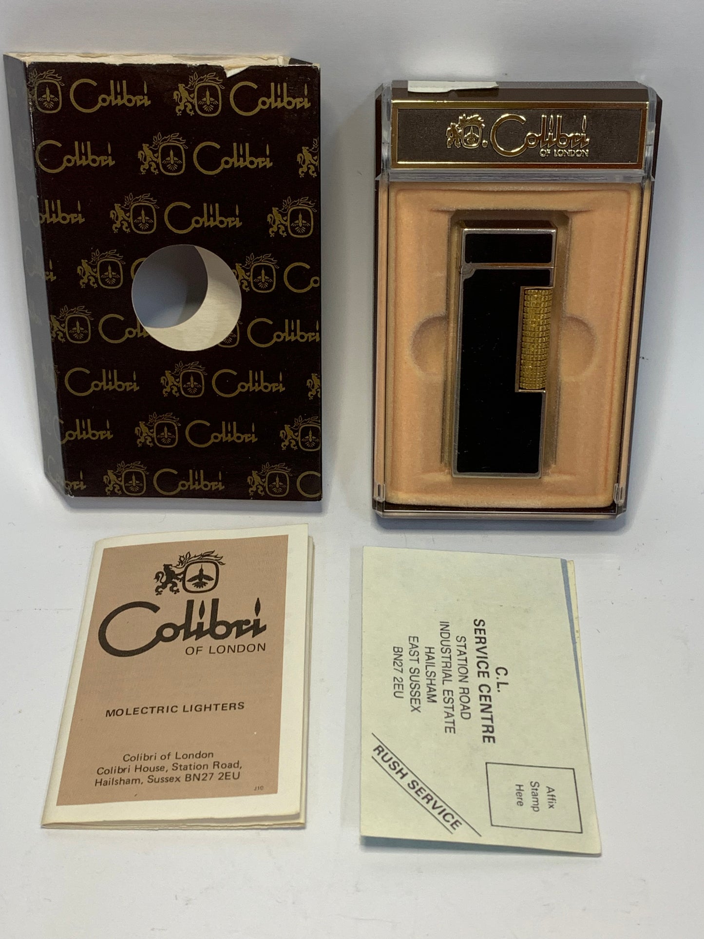 Vintage Colibri of London Molectric Lighter