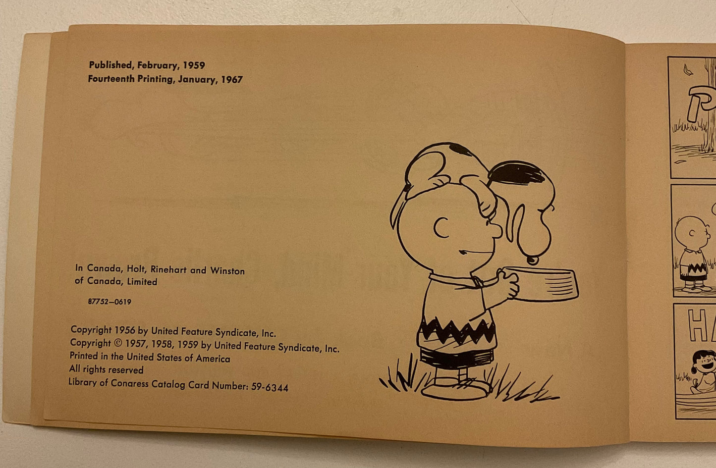 You’re Out of Your Mind, Charlie Brown! by Charles M. Schulz, published by Holt, Rinehart and Winston.