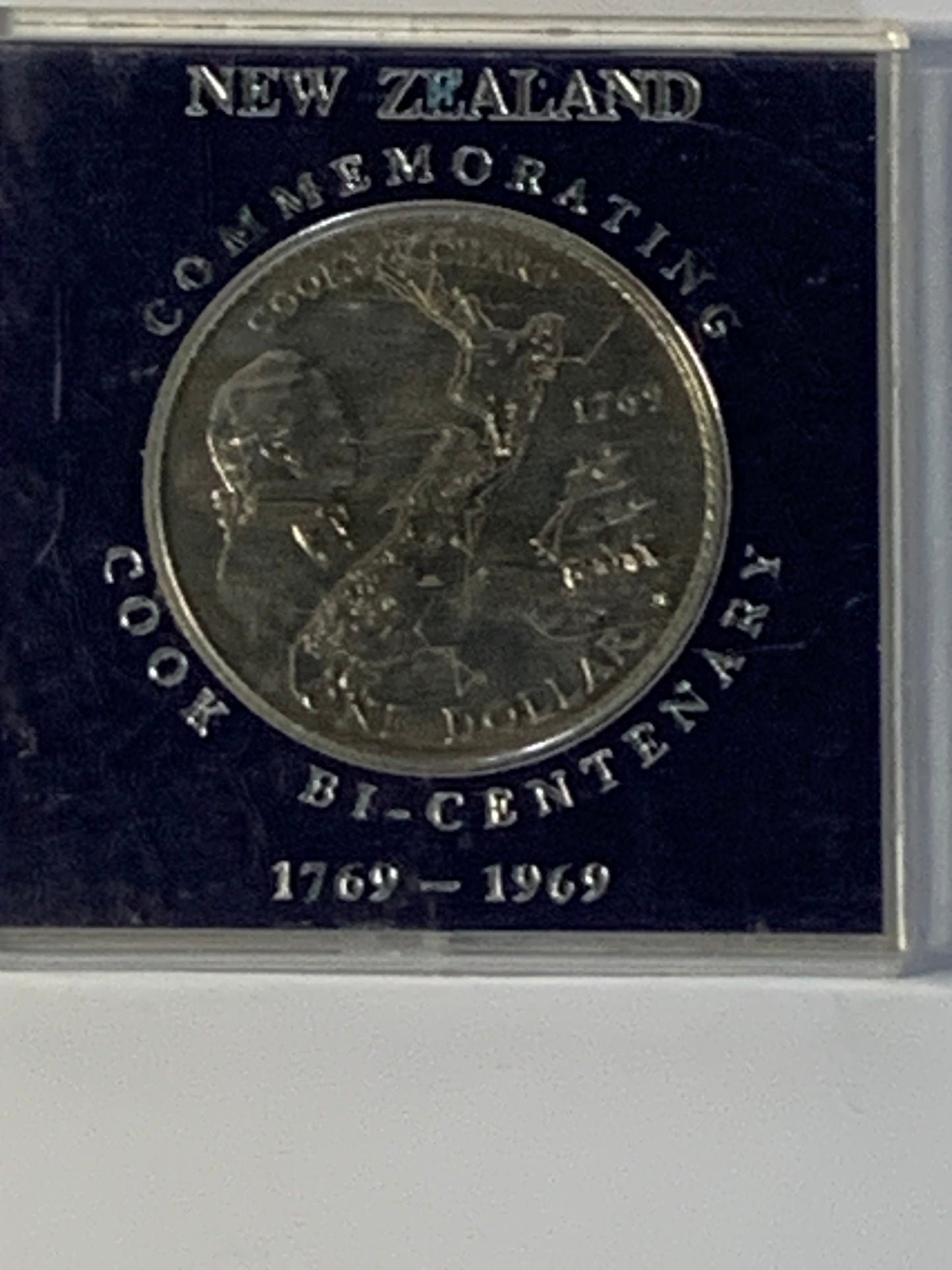 New Zealand Cook Bicentenary Commemorative Dollar from 1969